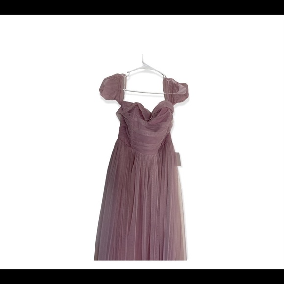 Lulus Off Shoulder Mesh Dress - Picture 3 of 4